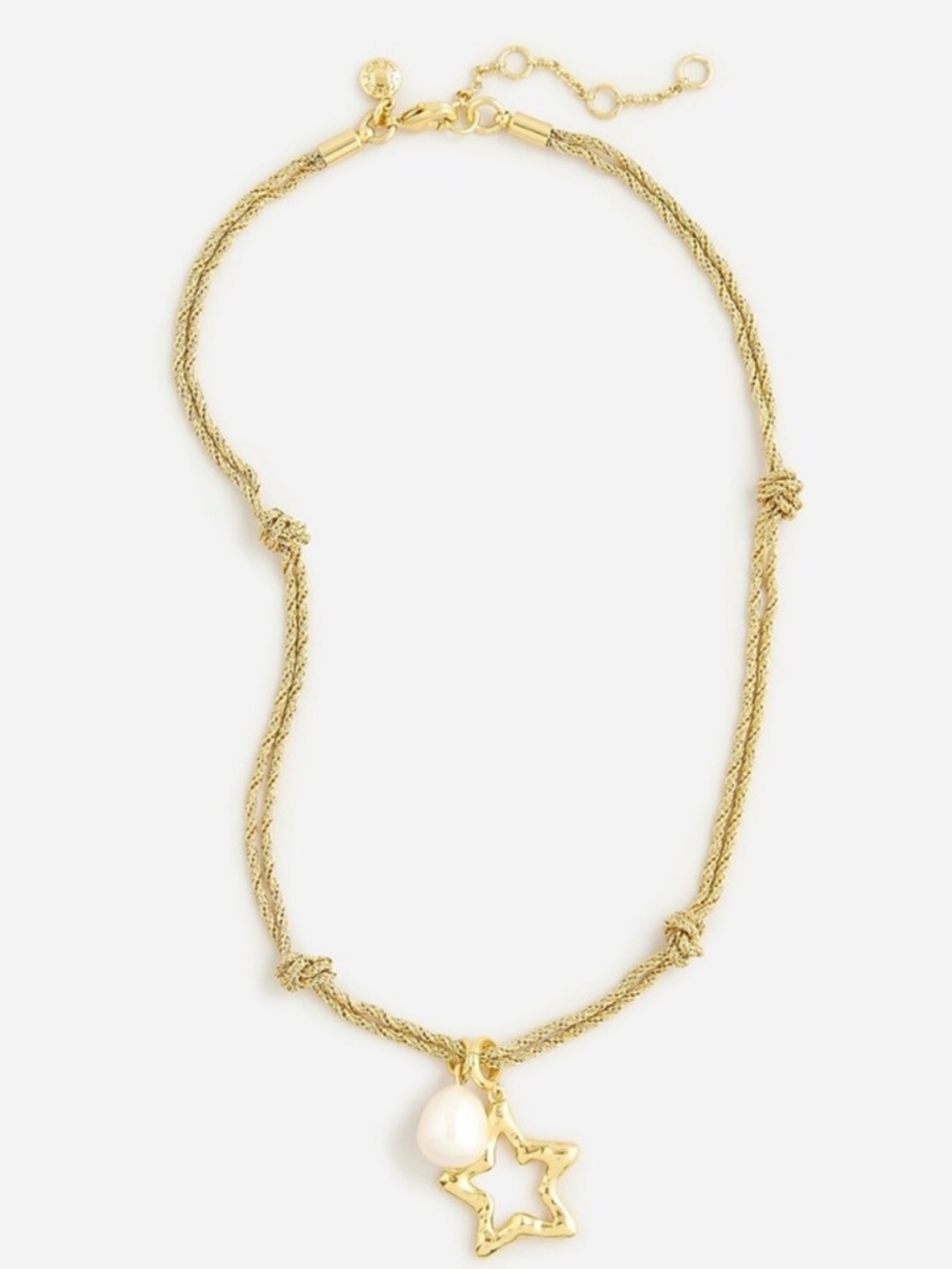 J. Crew Star Pendant Necklace with Fresh Water Pearl